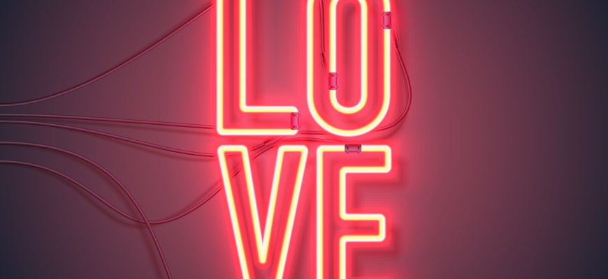 love neon sign